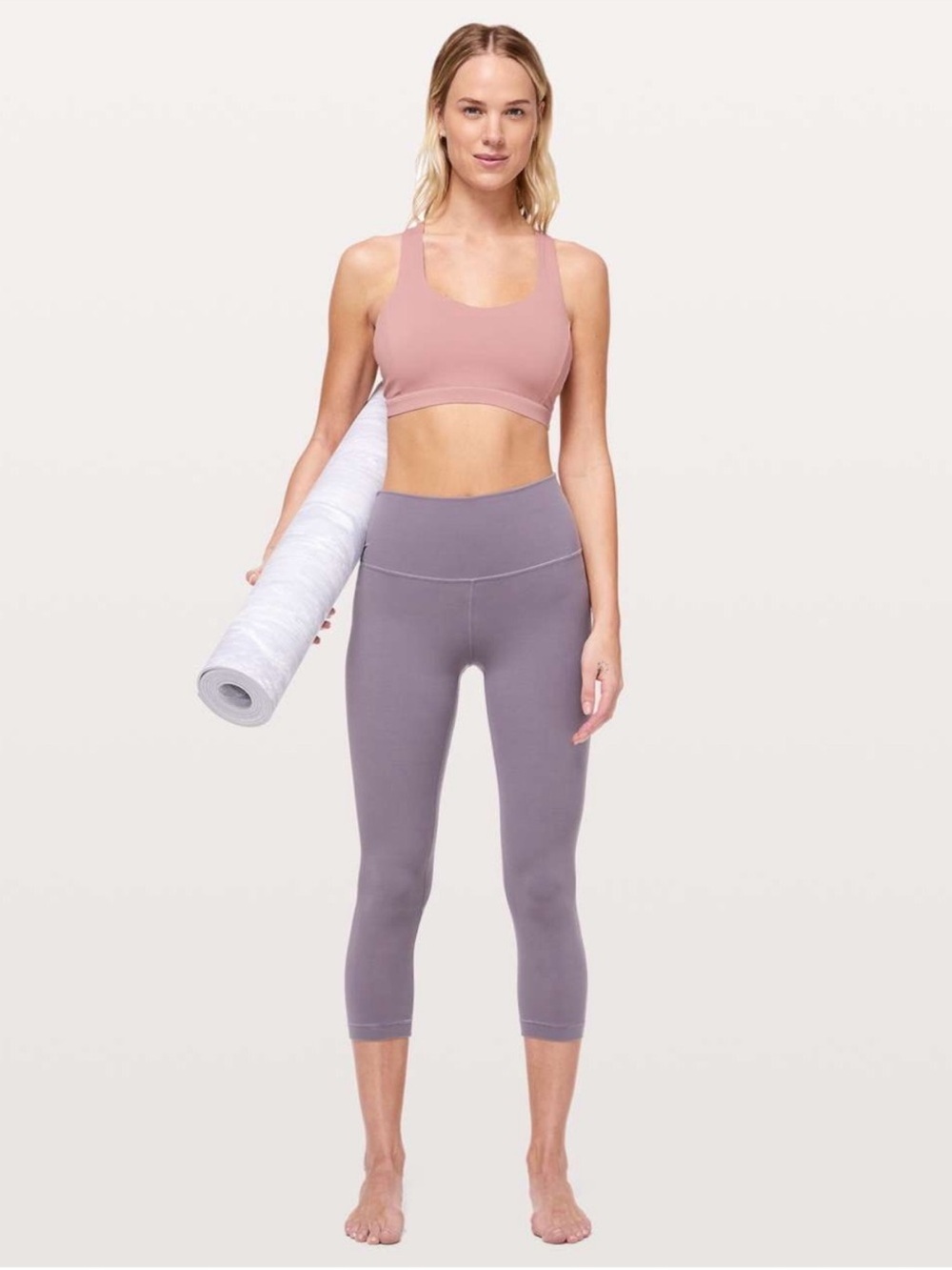 Lululemon Align Ultra High Rise Crop Capris Leggings 21” Purple Size 4